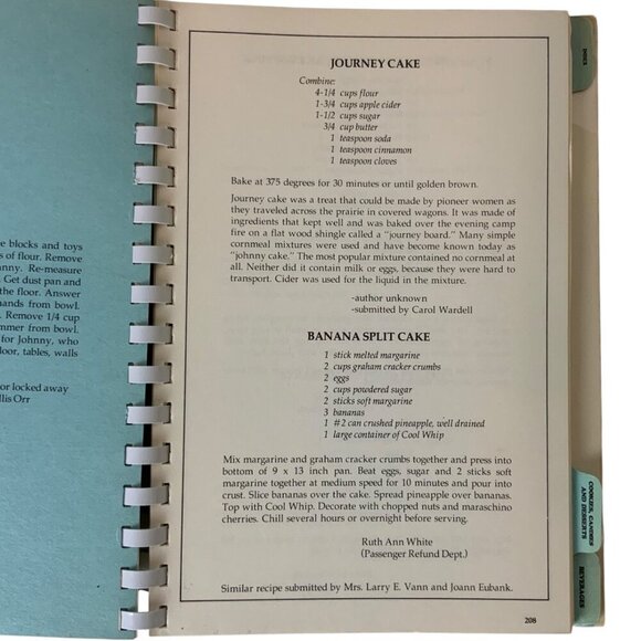 The Frontier Airlines Family Cookbook Spiral-Bound by Pilots Wives Club 1979 - Picture 13 of 15